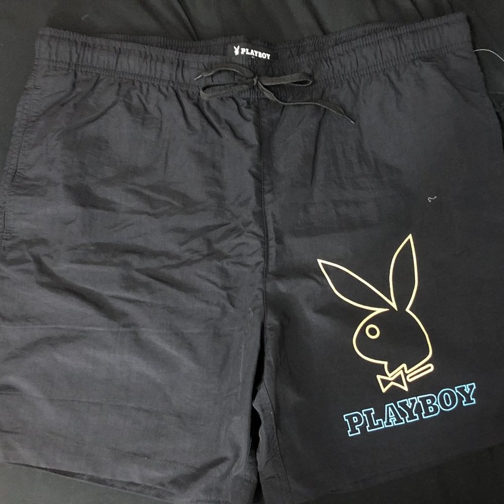 Playboy By PacSun Signs 17" Swim Trunks
